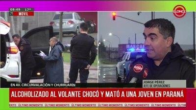 Alcoholizado al volante choc&oacute; y mat&oacute; a una joven en Paran&aacute;